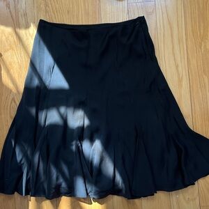 Ralph Lauren Black Knee-Length A-Line Skirt